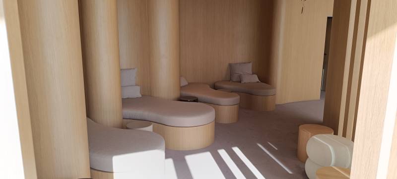 Agencement du Domaine de Massane à Montpellier : Agencement complet de plusieurs espaces du spa et du golf