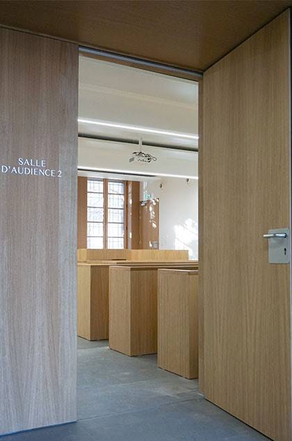 Conception des menuiseries de la cour administrative d'appel de Toulouse