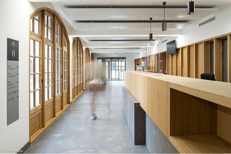 Fabrication des menuiseries de la cour administrative d'appel de Toulouse par Sylvéa 