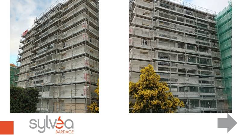 Chantier en cours : façades en transformation