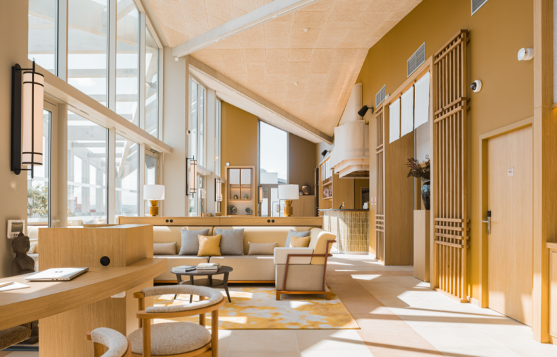 Agencement des espaces pour l'Hôtel Sangha à Toulouse